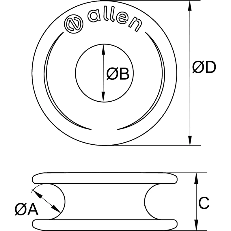 Allen Stainless Steel Thimble 13mm - Image 2