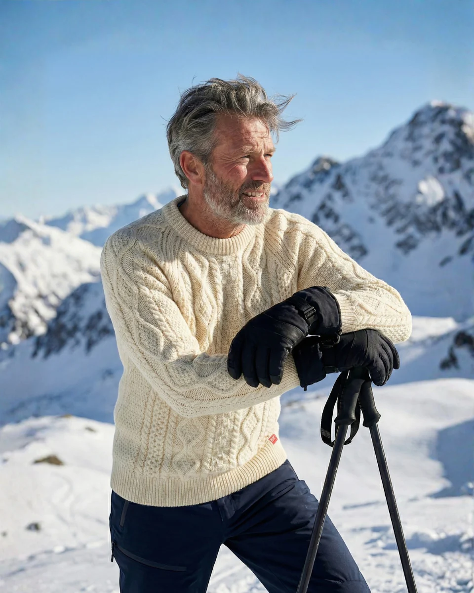 Arthur Beale Aran Woollen Jumper