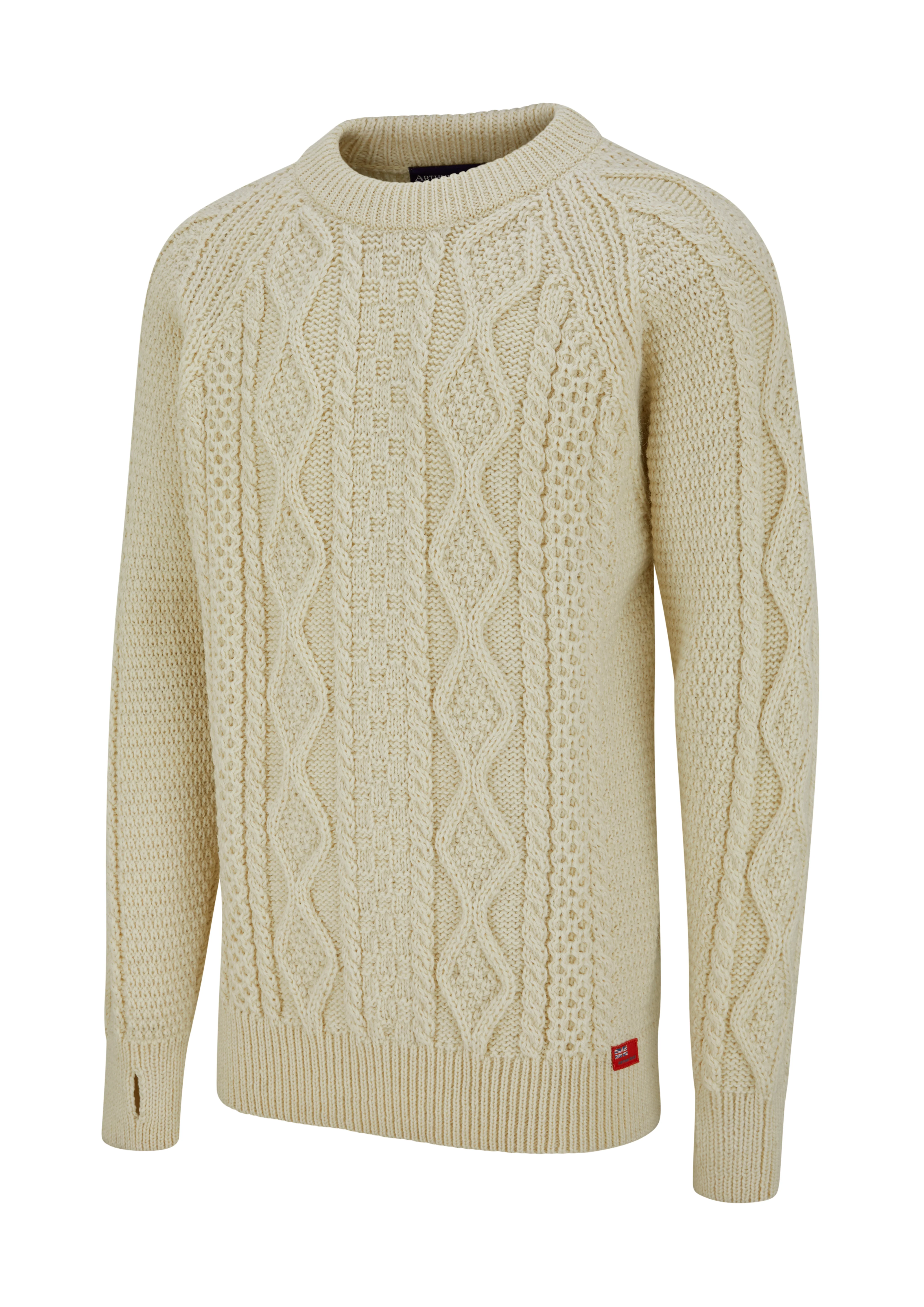 Arthur Beale Aran Woollen Jumper - Image 3