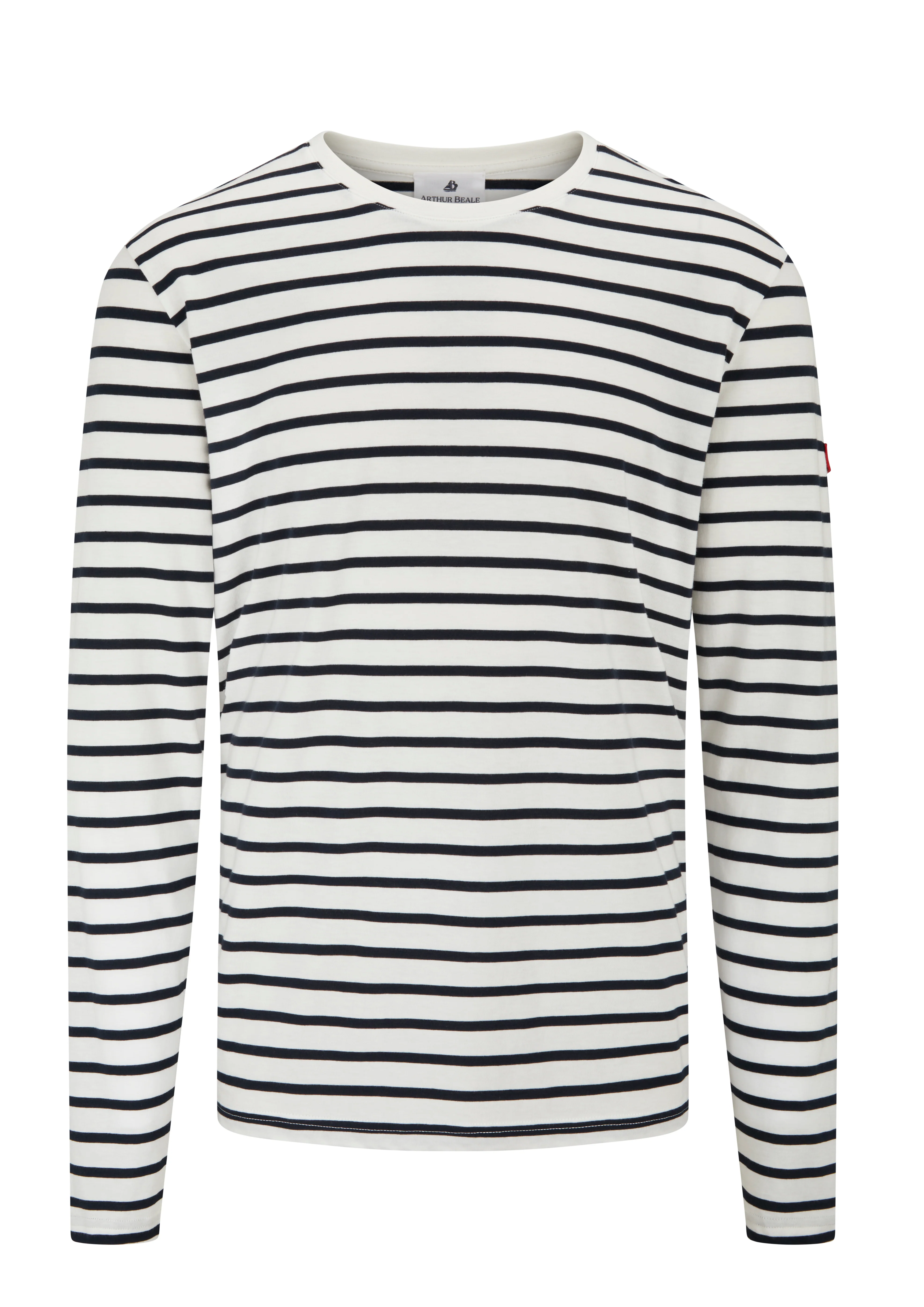 Arthur Beale Marina Cotton Striped T-shirt (Long Sleeve) - Image 3