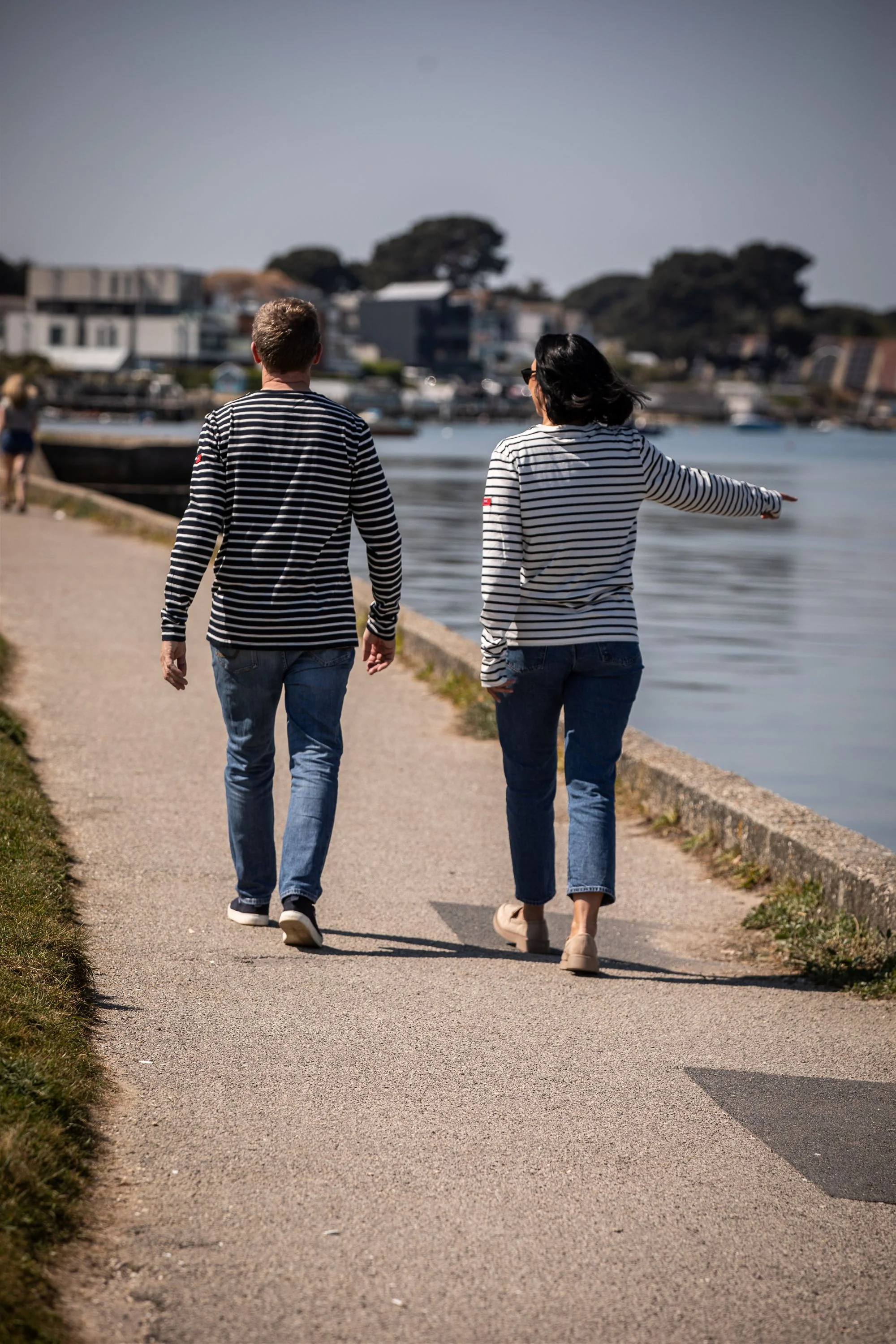 Arthur Beale Marina Cotton Striped T-shirt (Long Sleeve) - Image 5