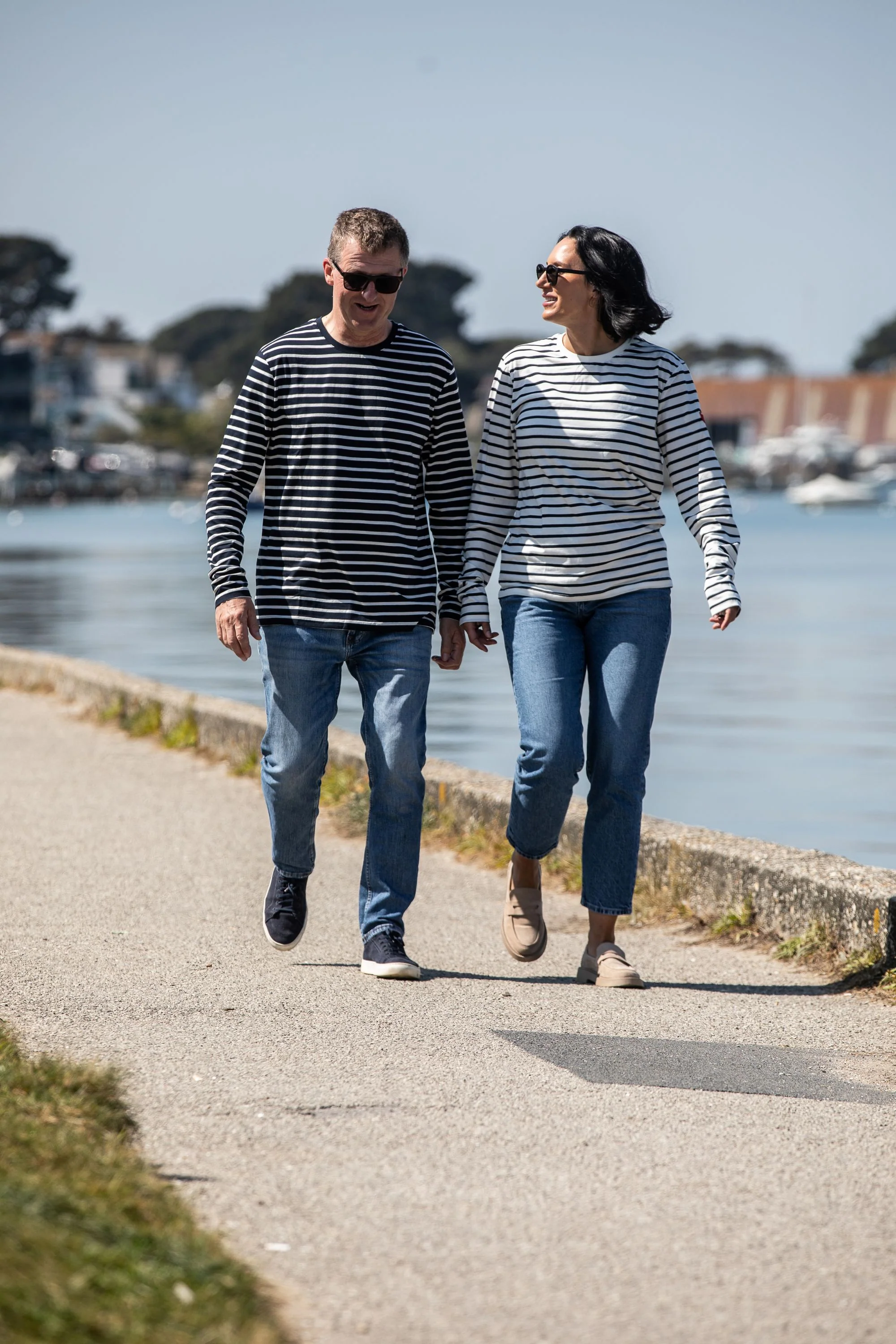 Arthur Beale Marina Cotton Striped T-shirt (Long Sleeve) - Image 6