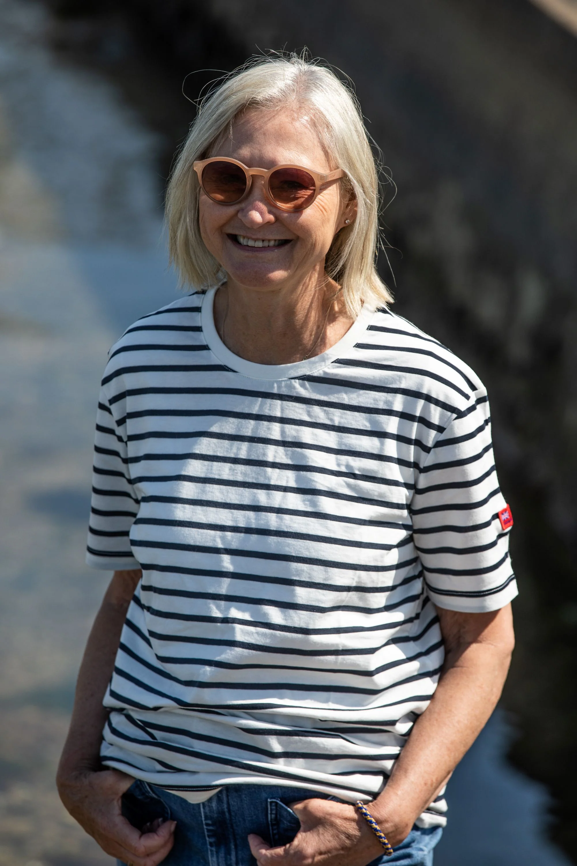 Arthur Beale Harbour Striped Cotton T-shirt (Short Sleeve) - Image 5
