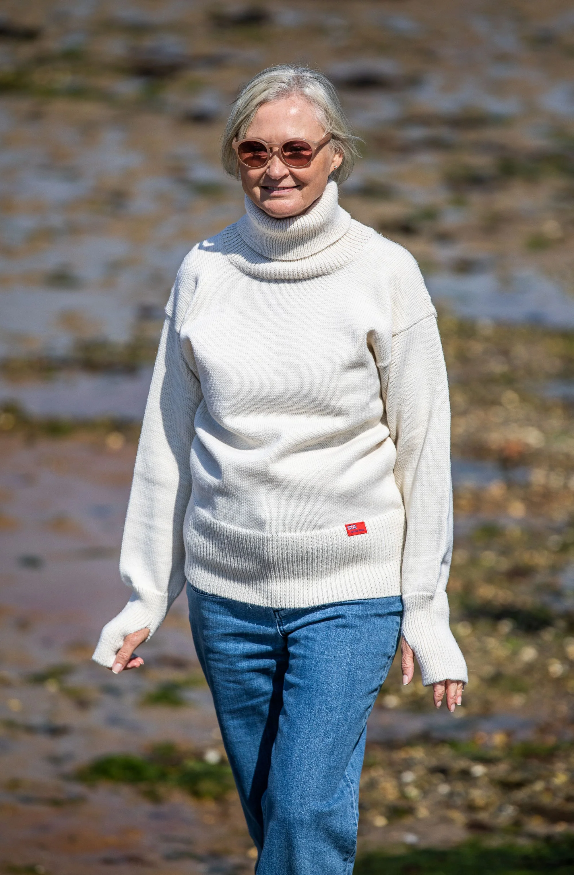 Arthur Beale Oiled Wool Tor Jumper - Image 11