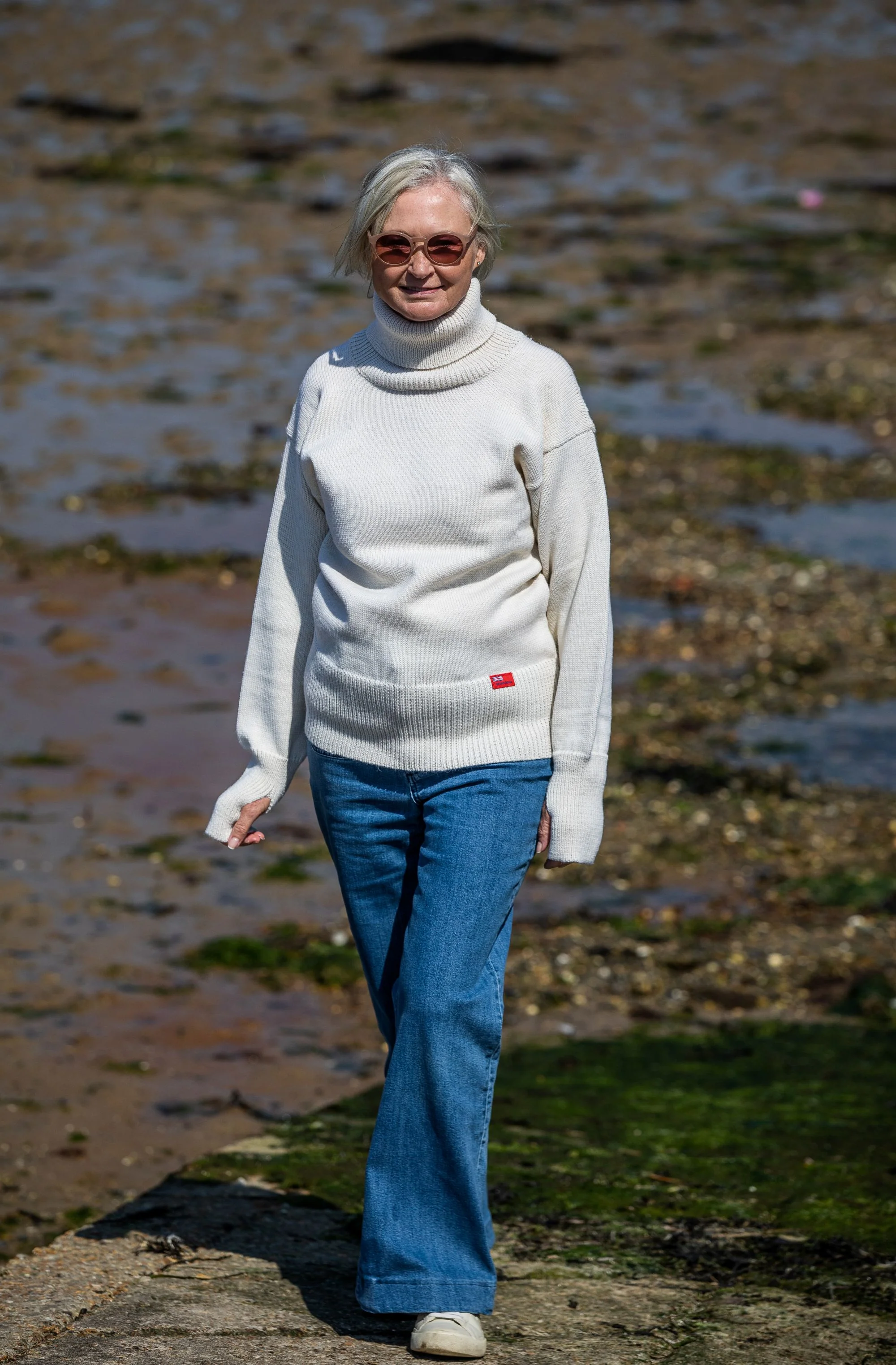Arthur Beale Oiled Wool Tor Jumper - Image 5