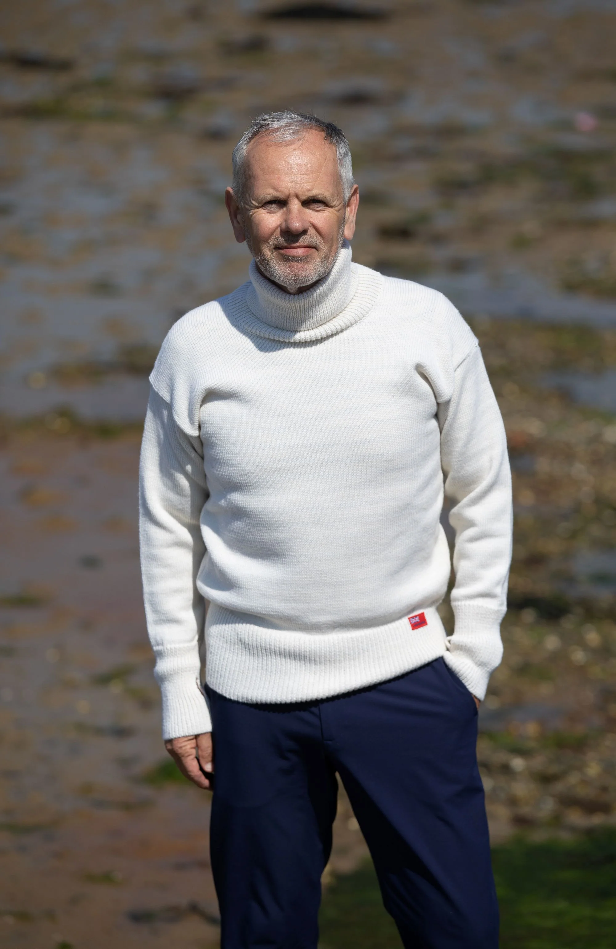 Arthur Beale Oiled Wool Tor Jumper - Image 9