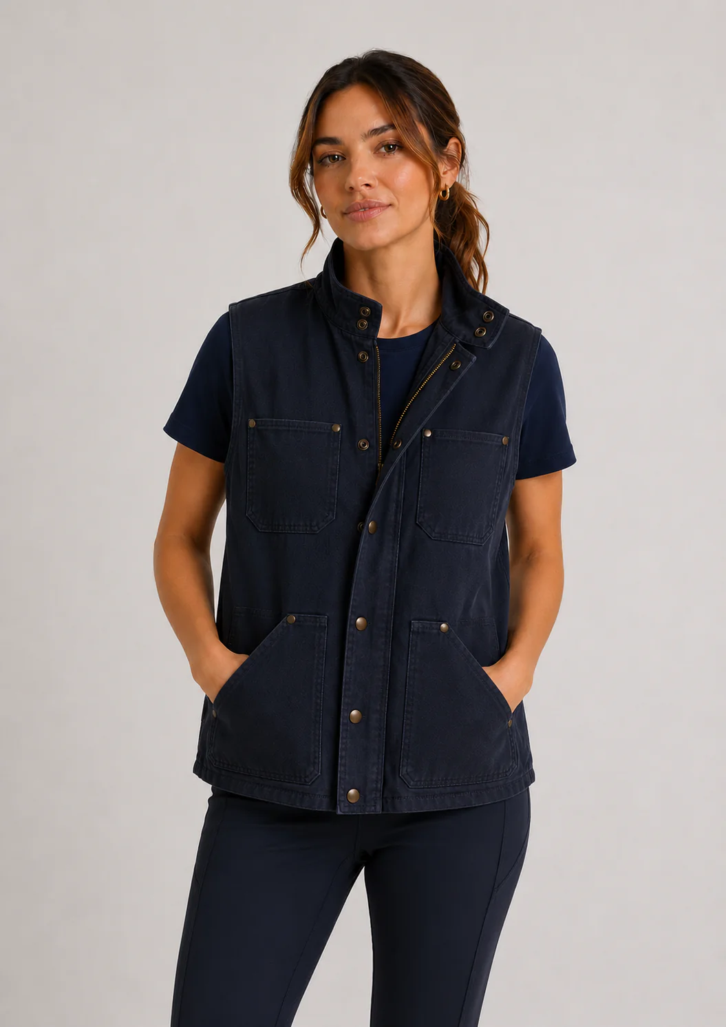 Arthur Beale Canvas Gilet - Image 3