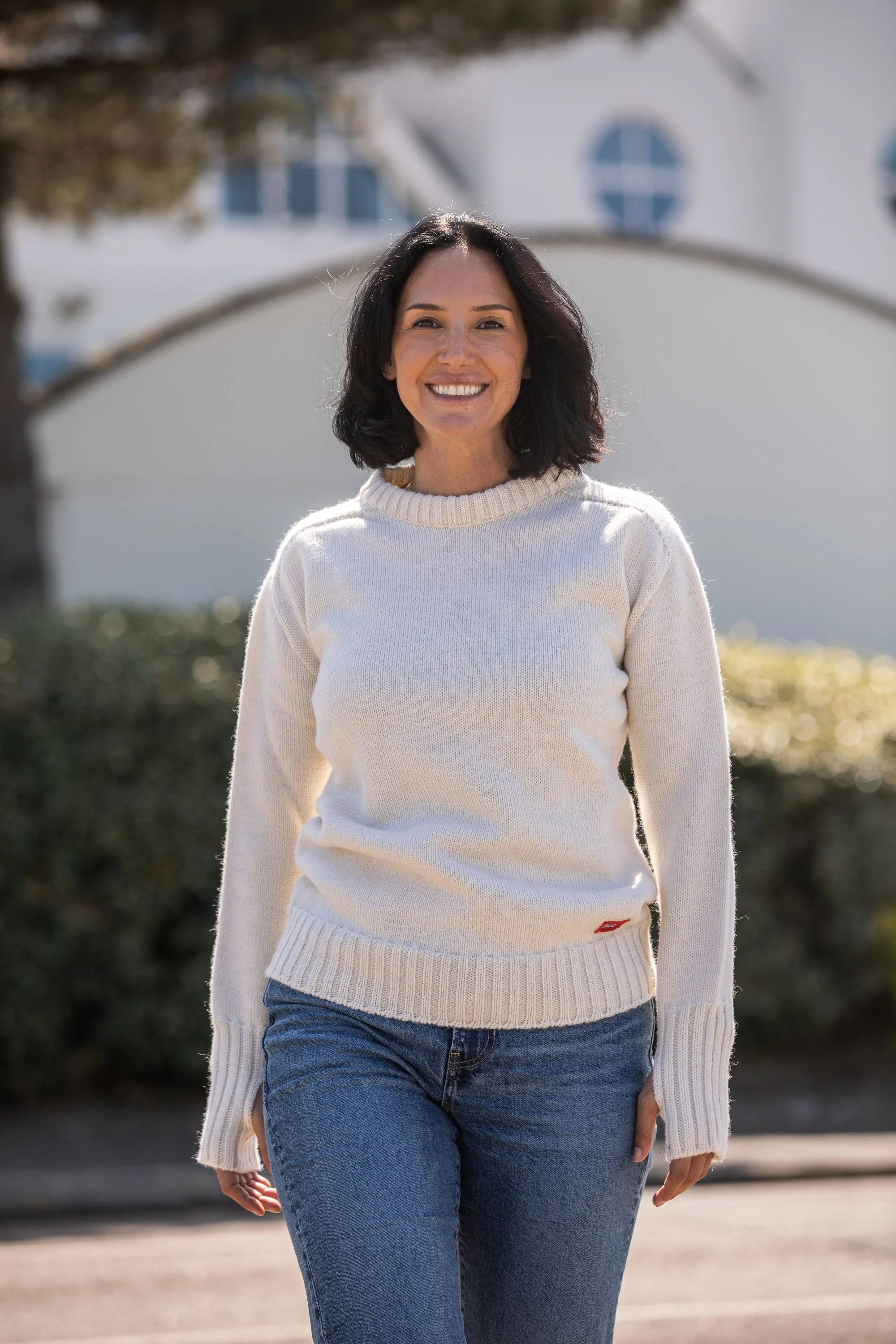 Arthur Beale Women's Oiled Wool Pelmo® Jumper - Image 3