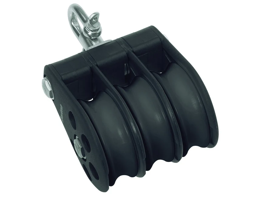 Barton Triple, Swivel - Plain Bearing Block S7 - N07330 (white sheaves)