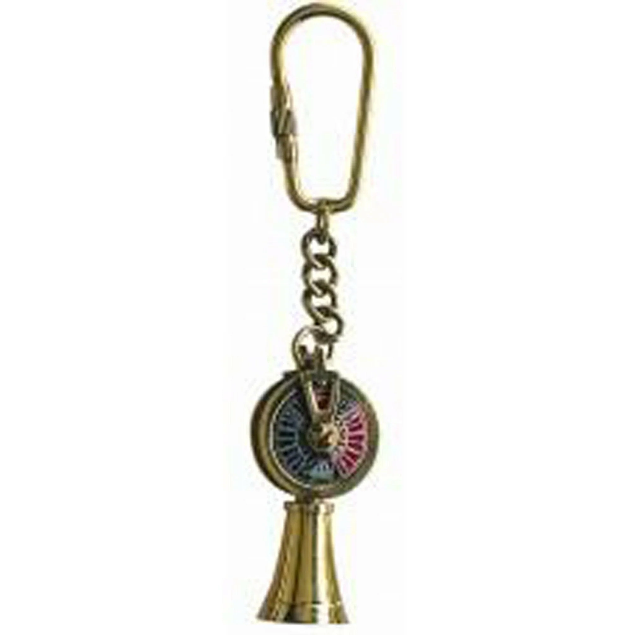 Brass Telegraph Keyring