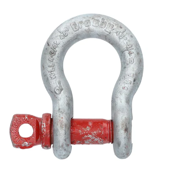 Crosby Lifting Bow Shackles (Red Screw Pin)