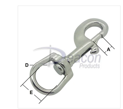 Dog Lead Clip - Stainless Steel - Image 2