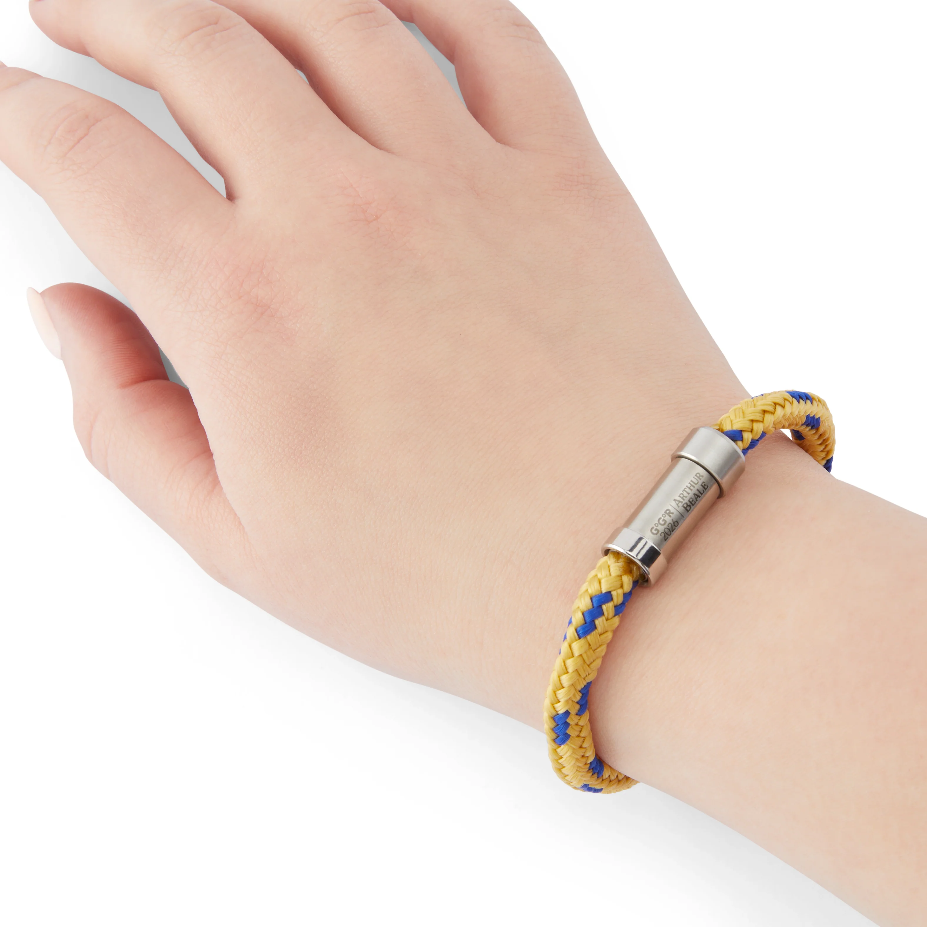 Arthur Beale Golden Globe Race Rope Bracelet (Chrome hardware)