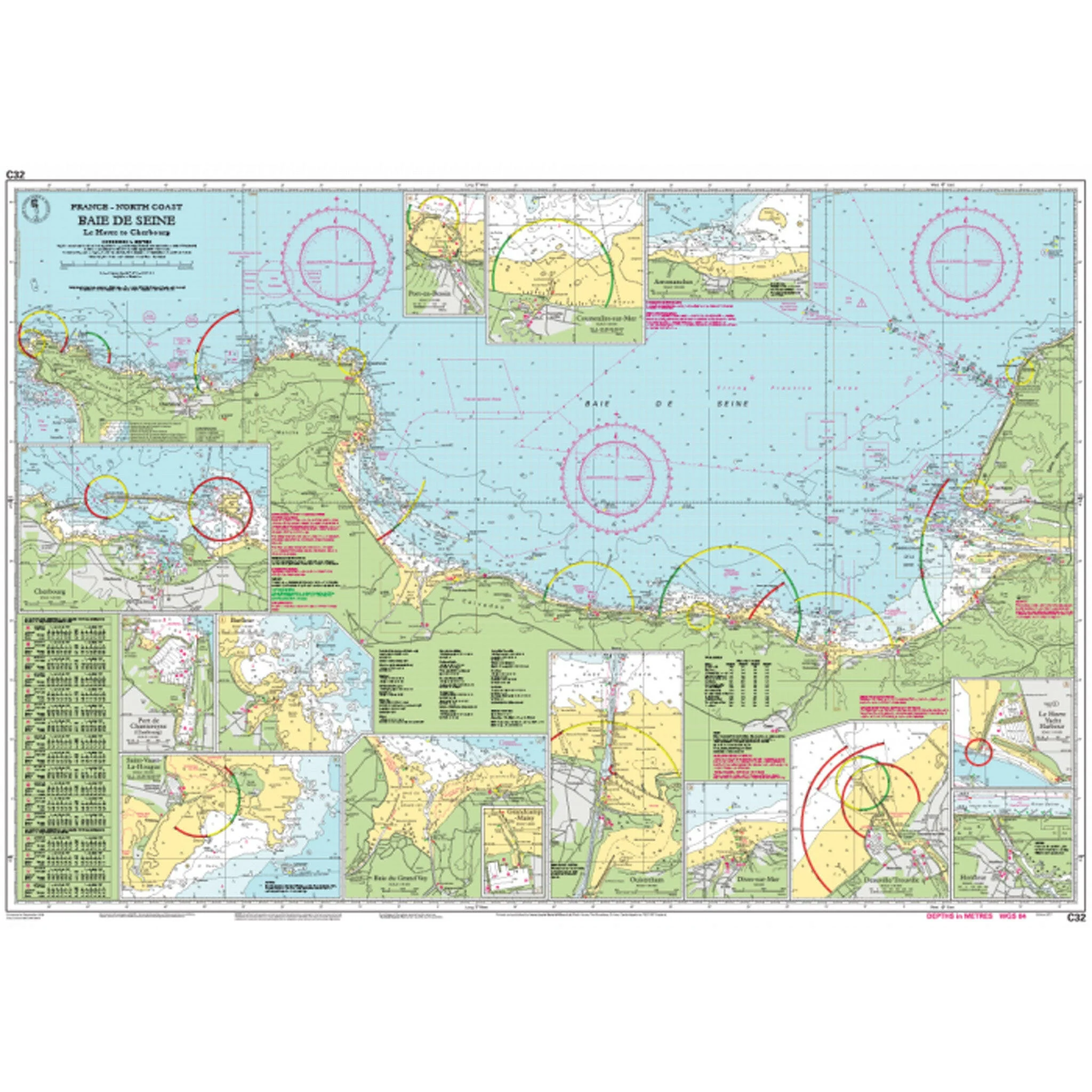 Imray Chart C32 Baie de Seine Scale 1: 155 000 WGS84 - Image 2
