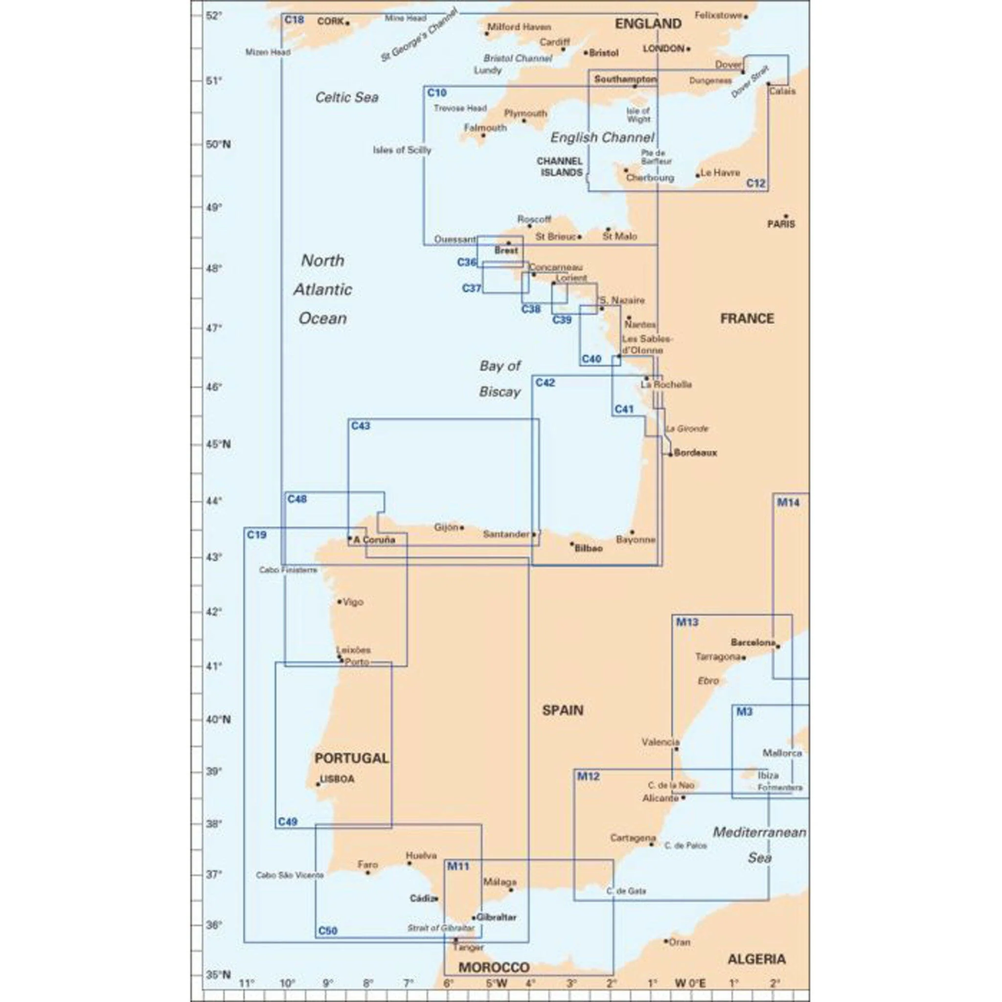 Imray Chart C42 La Rochelle to Santander Scale 1:350 000 - Image 2
