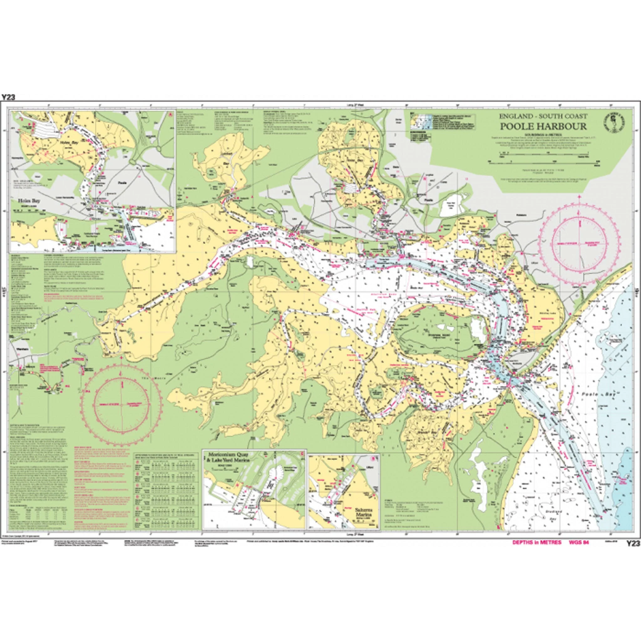Imray Y23 Poole Harbour Scale 1:17 000 WGS84 - Image 2