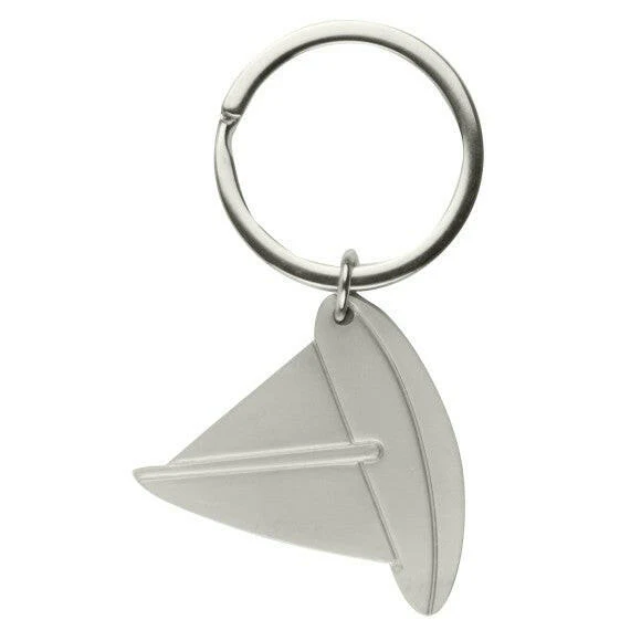 Brushed Steel Yacht Keyring