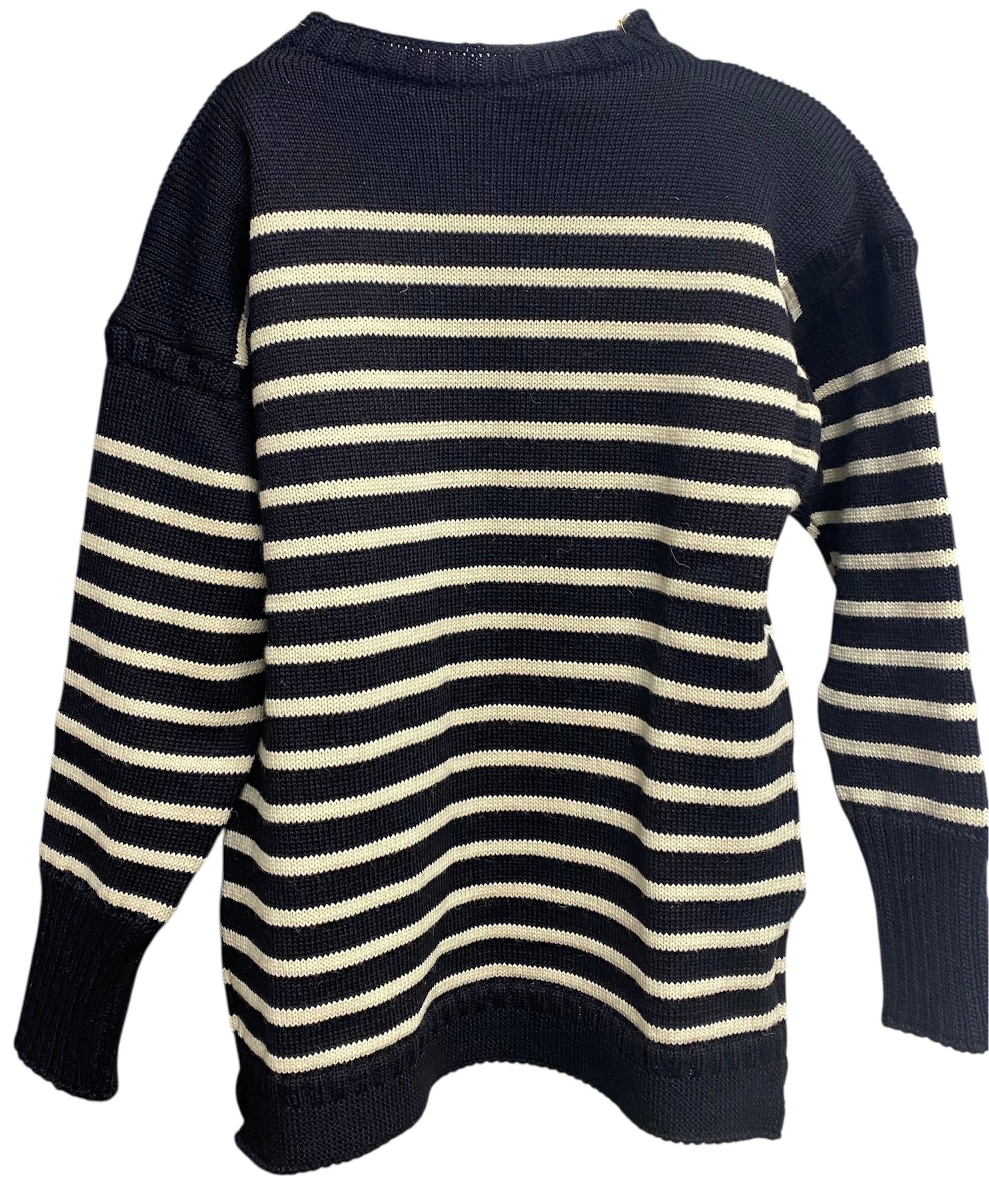 Puffin - The Wide-Striped Guernsey Jumper - Channel Jumper
