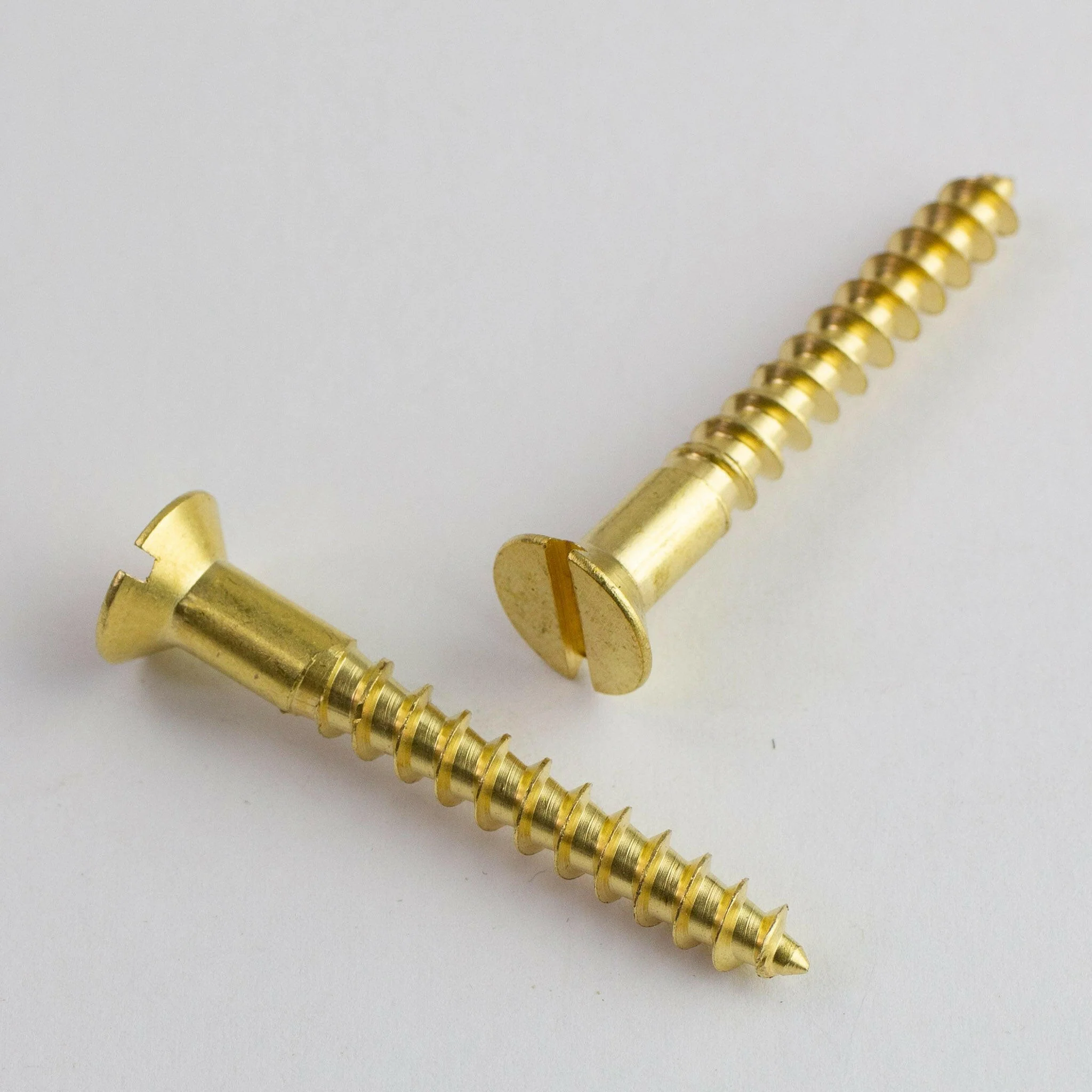 Slotted Brass Woodscrews