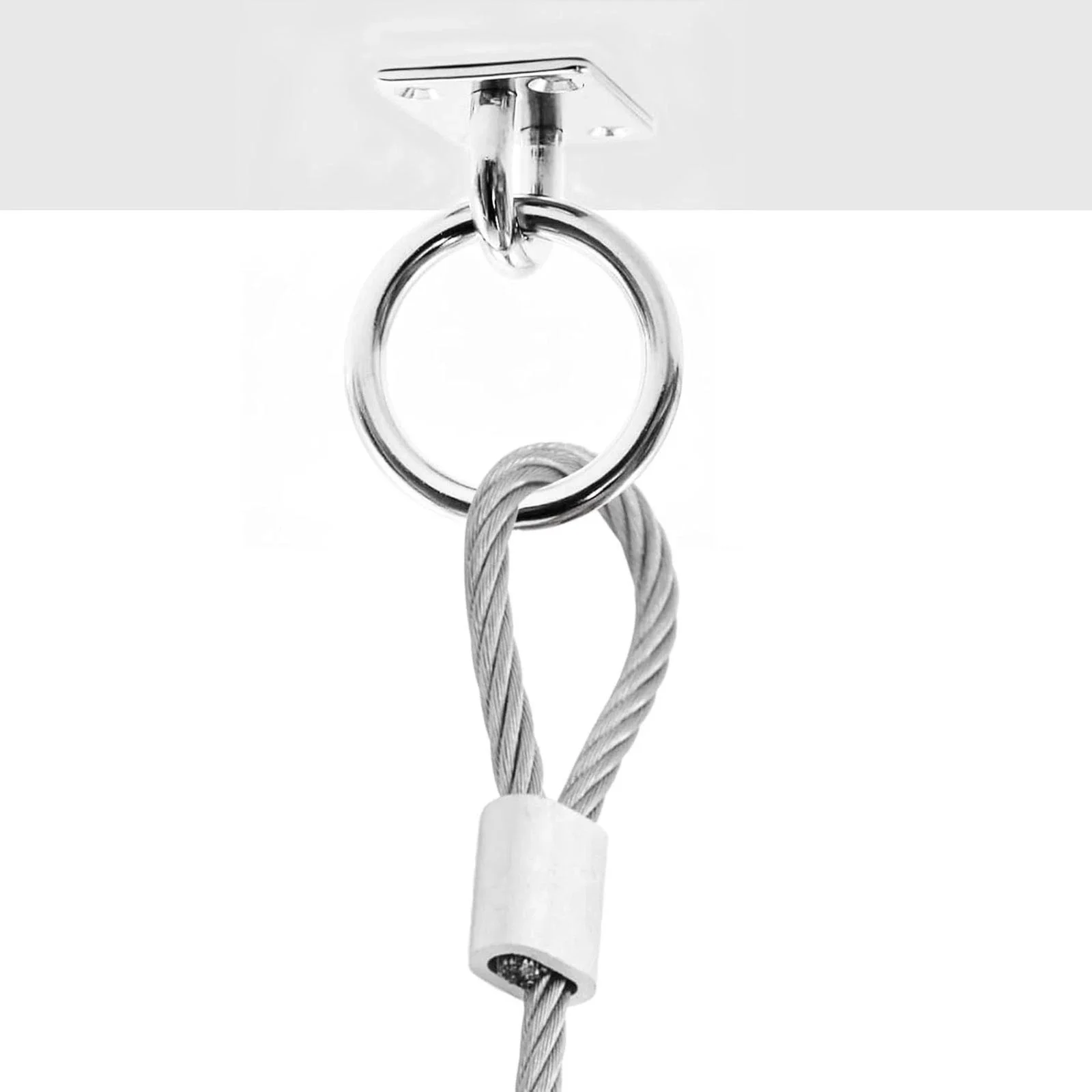 Stainless Steel Square Eye Plate With Ring - Image 3