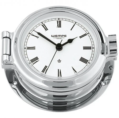 WEMPE Porthole Clock 120mm Chrome