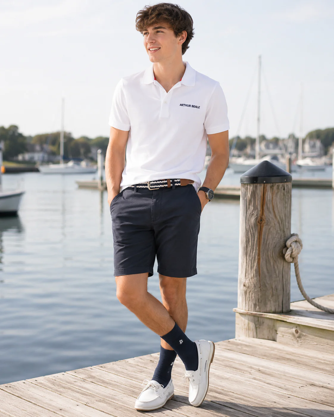 Arthur Beale Harbour Cotton Socks - Image 2